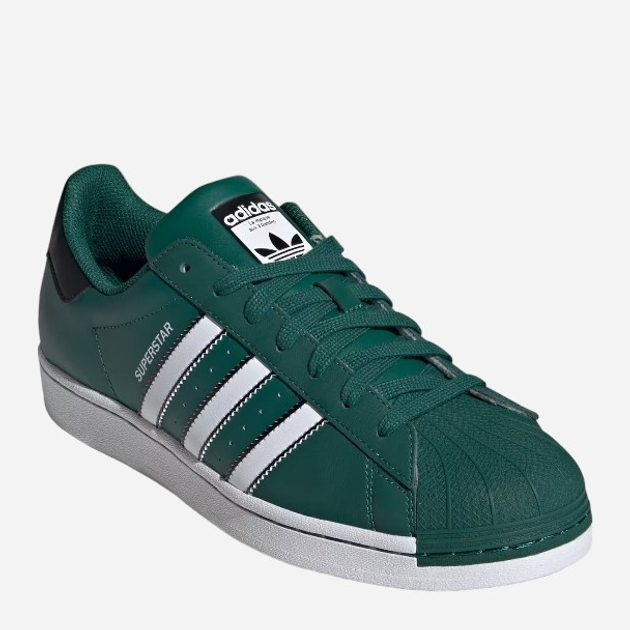 Sneakersy męskie skórzane adidas Originals Superstar IF3633 41.5 (7.5UK) Zielone (4066764430077) - obraz 2