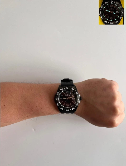 Чоловічий чорний годинник Invicta 48342 Coalition Forces Men, invicta 48342 - зображення 9