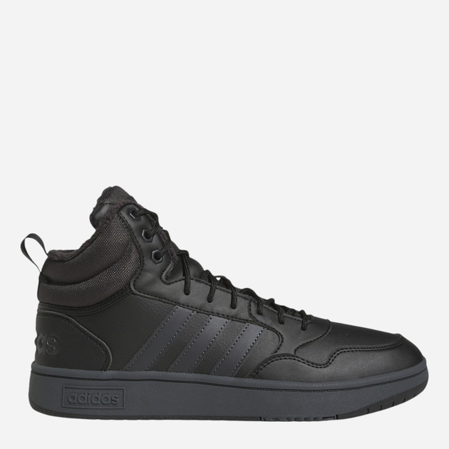 Zimowe trzewiki męskie wysokie adidas Hoops 3.0 Mid WTR GW6421 42.5 Czarne (4065427825427) - obraz 1