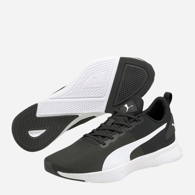 Чоловічі кросівки для бігу Puma Flyer Runner Mesh 195343-01 40.5 Чорний/Білий (4063699695489) - зображення 4
