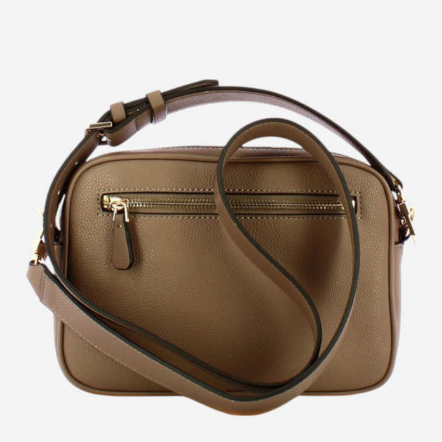 Сумка крос-боді через плече жіноча маленька Guess Meridian HWBG8778140-GRN Світло-коричнева (800070307587) - зображення 2