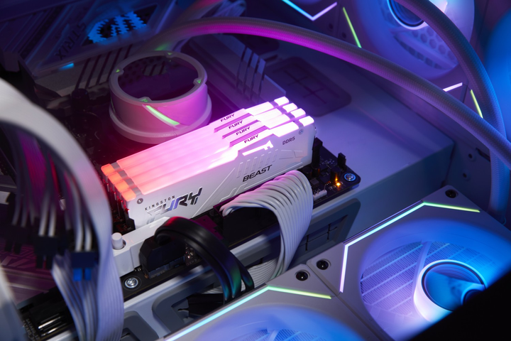 Оперативна пам'ять Kingston Fury DDR5-6000 32768MB PC5-48000 (Kit of 2x16384) Beast RGB White (KF560C36BWE2AK2-32) - зображення 6