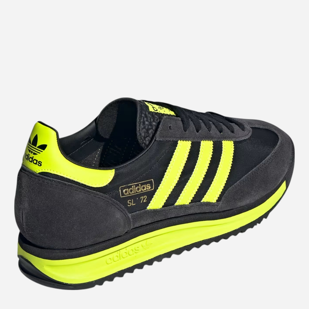 Buty sportowe męskie adidas SL72 RS IG4647 42 (8UK) 26.5 cm Czarny/Żółty (4067888546927) - obraz 4