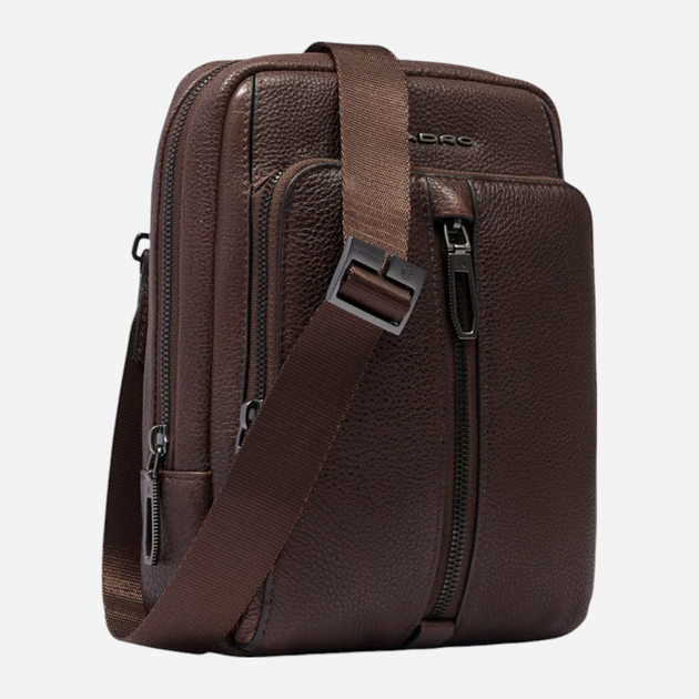 Torba listonoszka męska skórzana Piquadro CA3084W130/TM Brązowa (800070326346) - obraz 4