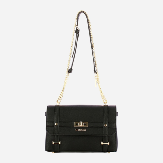 Сумка крос-боді через плече жіноча середня Guess Emilee HWBG8862210-BLA Чорна (800070316612) - зображення 1