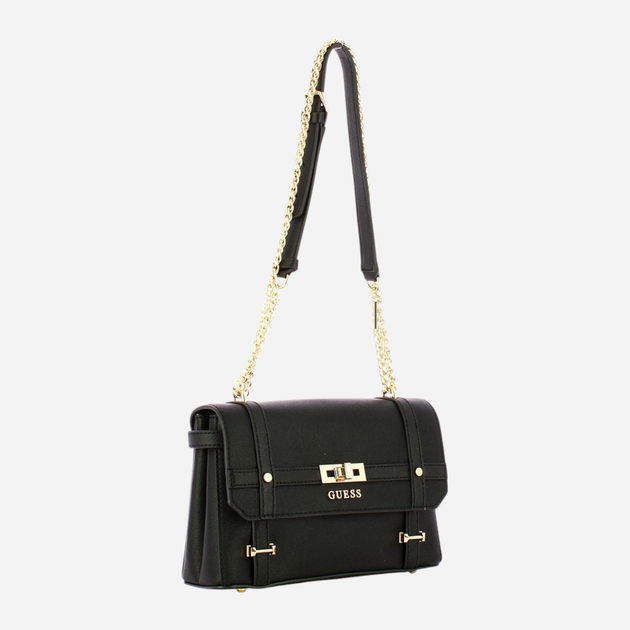 Сумка крос-боді через плече жіноча середня Guess Emilee HWBG8862210-BLA Чорна (800070316612) - зображення 3