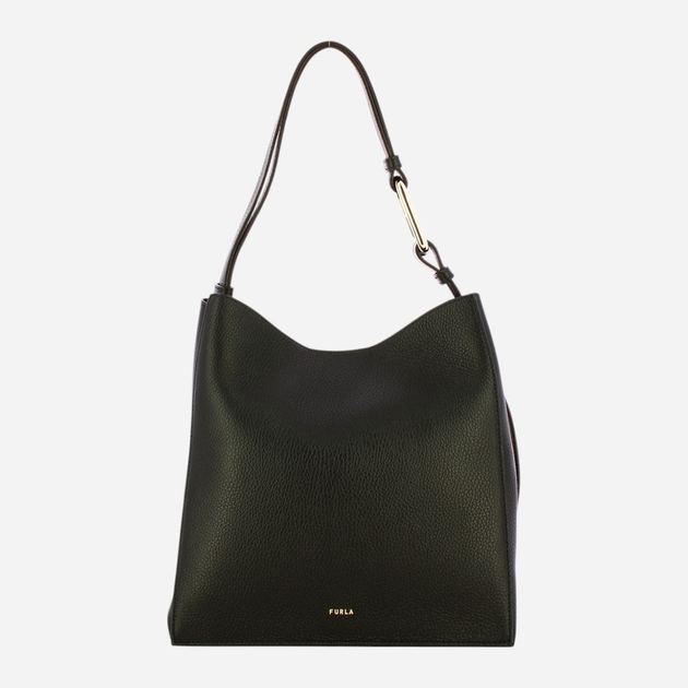 Torba shopper damska skórzana Furla Nuvola S WB01338HSF000O60001007 Czarna (800070331325) - obraz 1