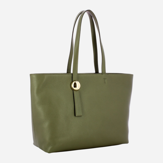 Сумка шопер жіноча з натуральної шкіри Furla Sfera L WB01353HSF0002810S1007 Зелена (800070325804) - зображення 3
