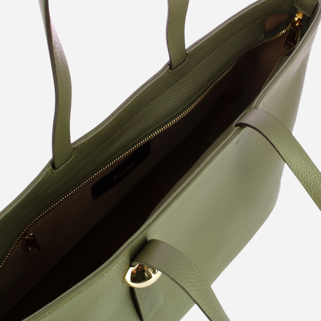 Сумка шопер жіноча з натуральної шкіри Furla Sfera L WB01353HSF0002810S1007 Зелена (800070325804) - зображення 4
