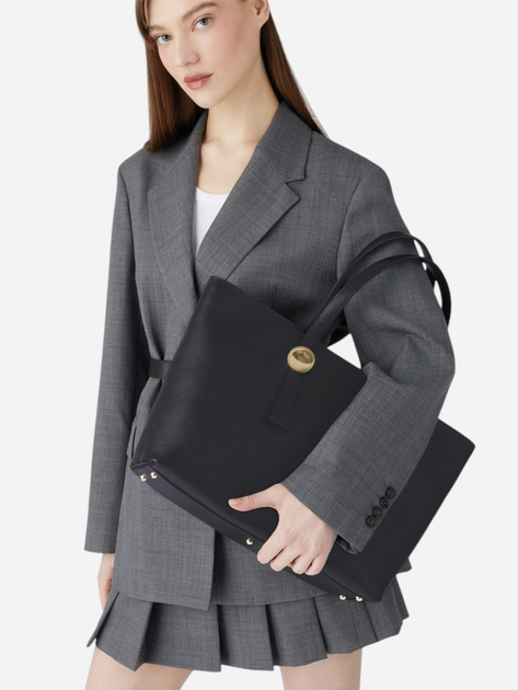 Сумка шопер жіноча з натуральної шкіри Furla Sfera L WB01353HSF000O60001007 Чорна (800070325787) - зображення 2
