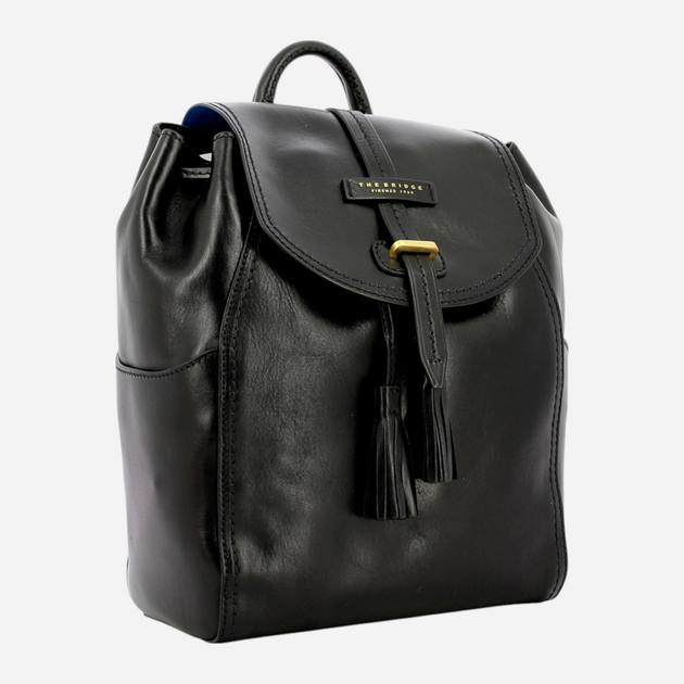 Plecak damski skórzany 12.5L The Bridge Florentin 04341701-30 Czarny (800070060869) - obraz 3