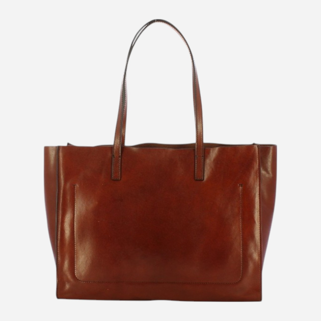 Torba shopper damska skórzana The Bridge Mirra 04470201-14 Brązowa (800070281511) - obraz 2