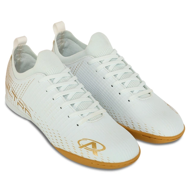 Сороконіжки взуття футбольне Pro Action PRO0402-10B WHITE/GOLD розмір 39 (верх-PU, підошва-RB, білий-золотий) - Фото 4 Сороконіжки взуття футбольне Pro Action PRO0402-10B WHITE/GOLD розмір 39 (верх-PU, підошва-RB, білий-золотий) - изображение 4