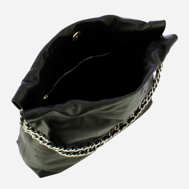 Torebka hobo damska skórzana IUNTOO 114003-NERO Czarna (800070310047) - obraz 4