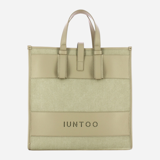 Torba shopper damska IUNTOO 125001-BEIGE-BEIGE Beżowa (800070303337) - obraz 1