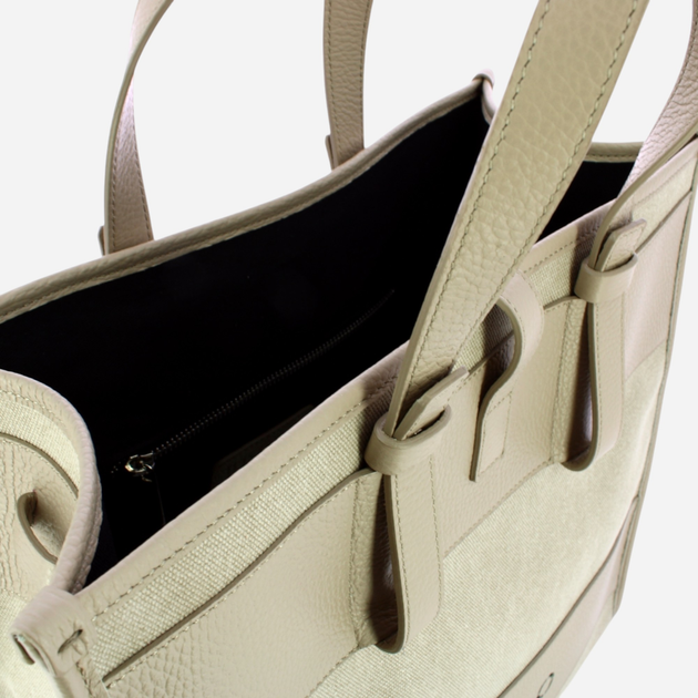 Torba shopper damska IUNTOO 125001-BEIGE-BEIGE Beżowa (800070303337) - obraz 6