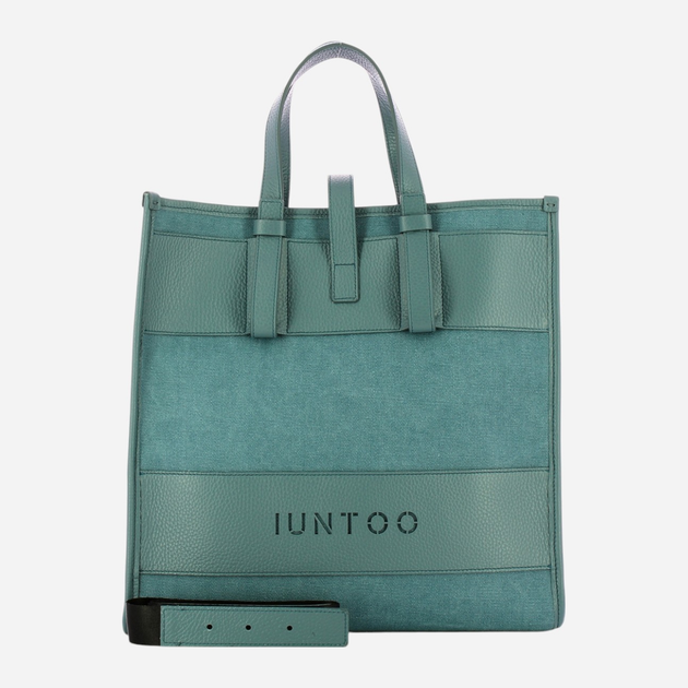Torba shopper damska IUNTOO 125001-CARTAZ.-JEANS Ciemnogranatowa (800070303336) - obraz 4