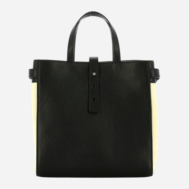 Torba shopper damska IUNTOO 140003-NERO-BEIGE Czarna (800070262514) - obraz 2