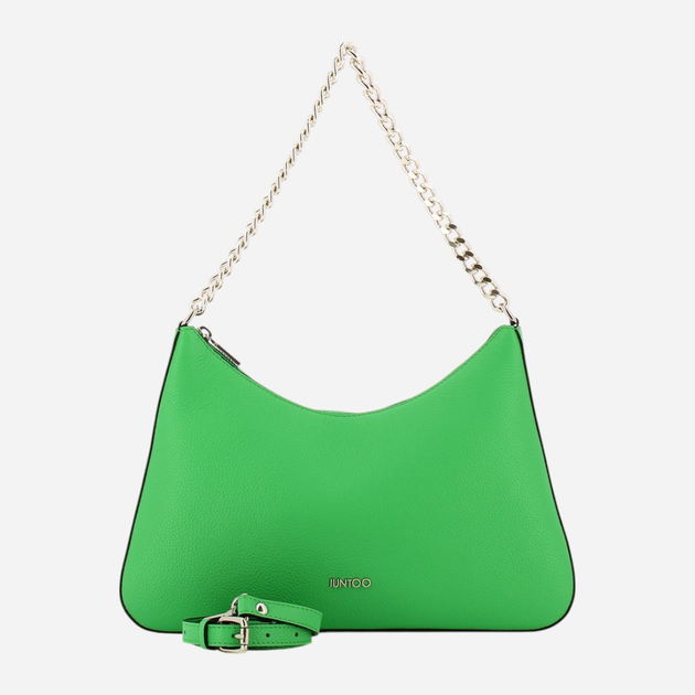 Torebka crossbody damska skórzana IUNTOO 168071-195 Zielona (800070303402) - obraz 4