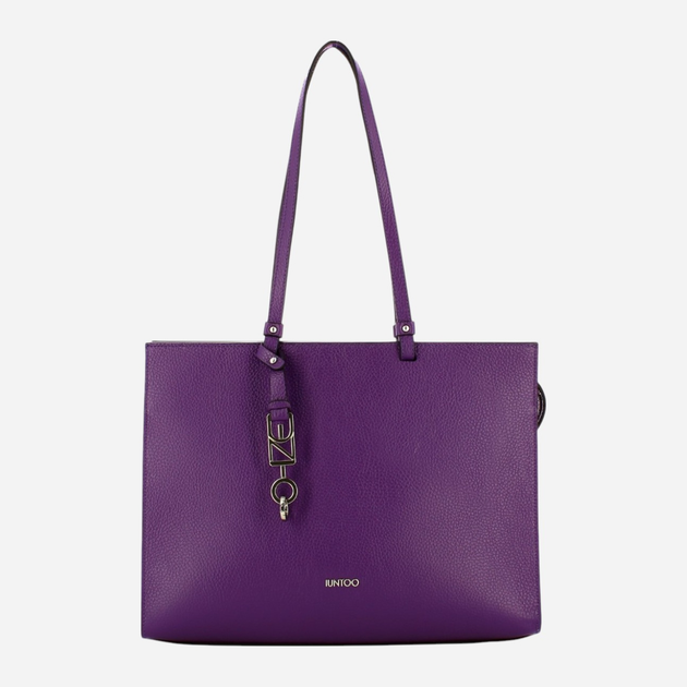 Torba shopper damska skórzana IUNTOO 168078-028 Fioletowa (800070307921) - obraz 1