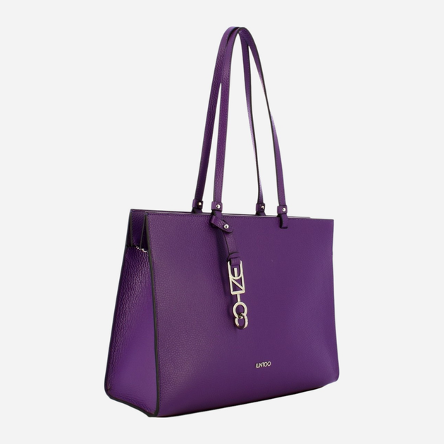 Torba shopper damska skórzana IUNTOO 168078-028 Fioletowa (800070307921) - obraz 3
