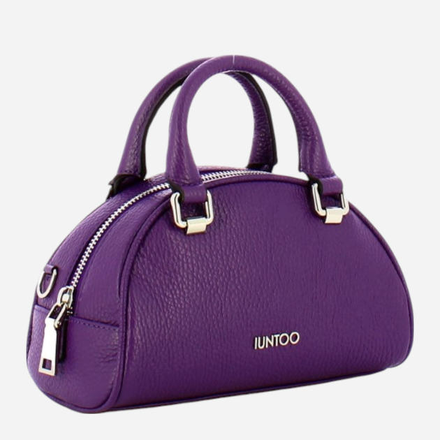 Torebka crossbody damska skórzana IUNTOO 168088-028 Fioletowa (800070307948) - obraz 3