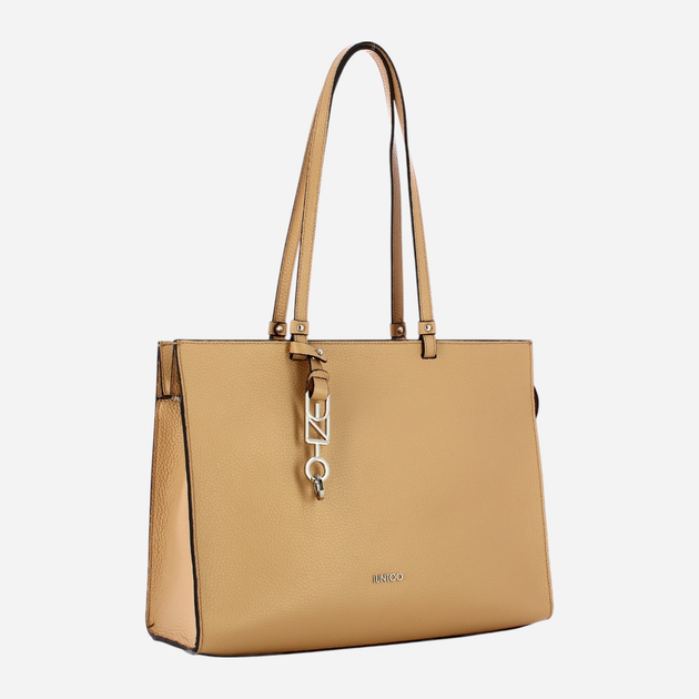 Torba shopper damska skórzana IUNTOO 168093-4720 Beżowa (800070318228) - obraz 3