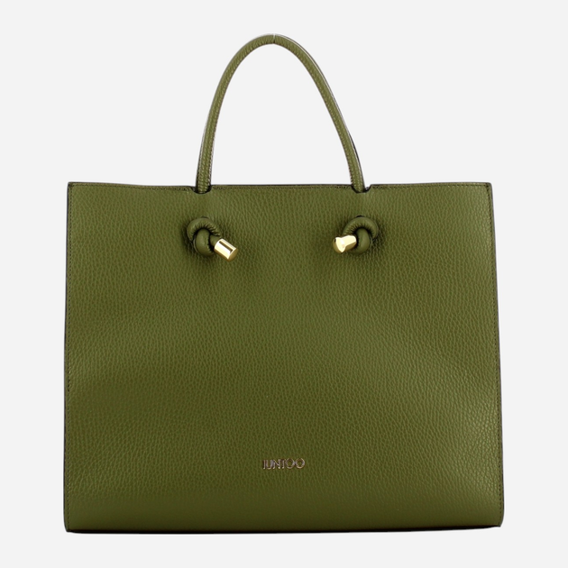 Torba shopper damska skórzana IUNTOO 168107-024 Zielona (800070329020) - obraz 1