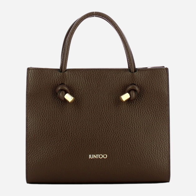 Torebka crossbody damska skórzana IUNTOO 168108-4105 Brązowa (800070329010) - obraz 1