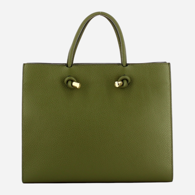 Torba shopper damska skórzana IUNTOO 168107-024 Zielona (800070329020) - obraz 2