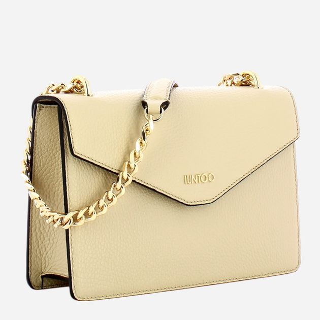 Torebka crossbody damska skórzana IUNTOO 168111-035 Beżowa (800070328999) - obraz 3