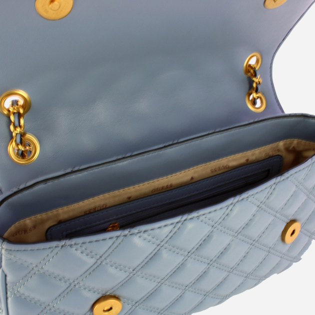 Сумка крос-боді через плече жіноча середня Guess Giully HWQA8748210-WIS Темно-синя (800070307617) - зображення 4