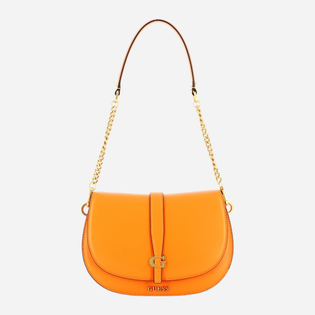 Сумка жіноча середня Guess Kuba HWVA9329200-TNG Помаранчева (800070326070) - зображення 1