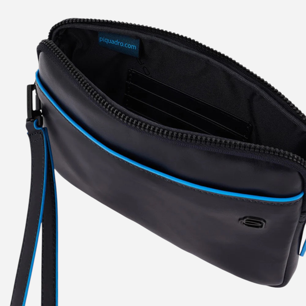 Сумка клатч чоловіча з натуральної шкіри Piquadro AC5946B2VR/BLU Синя (800070326718) - зображення 4