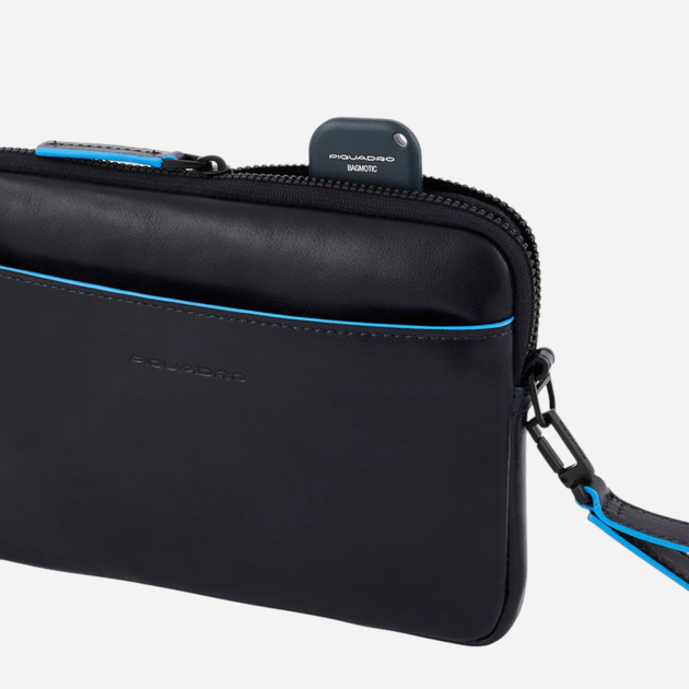 Сумка клатч чоловіча з натуральної шкіри Piquadro AC5946B2VR/BLU Синя (800070326718) - зображення 5