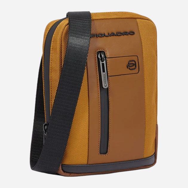 Torba listonoszka męska mała Piquadro CA3084BR2S/MCU Brązowa (800070320675) - obraz 3