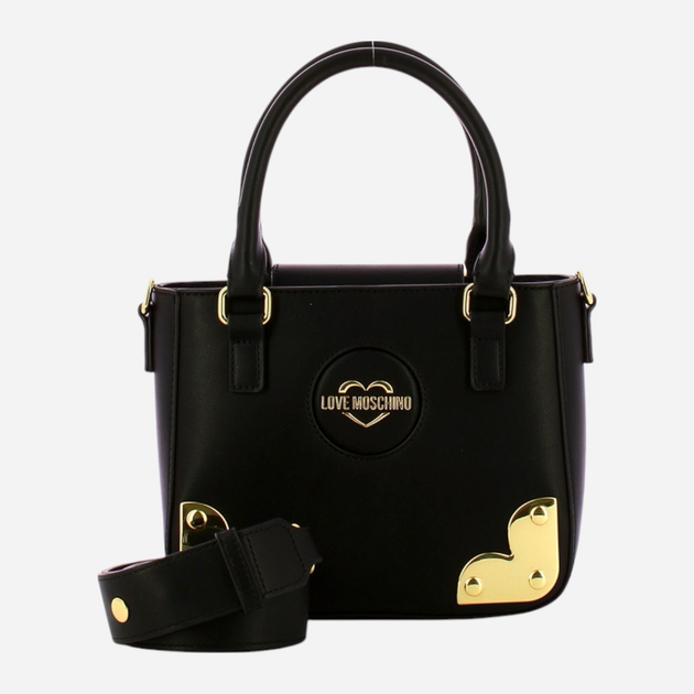 Torba damska mała Love Moschino Borsa JC4218PP1ILR0000 Czarna (800070318000) - obraz 4