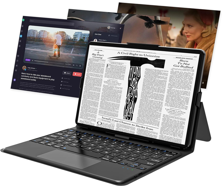 Планшет 10.1" COLORROOM C3Pro 10/64Gb 8 ядер Android 14 6000 mAh Голубой Б/В - Фото 3 Планшет 10.1" COLORROOM C3Pro 10/64Gb 8 ядер Android 14 6000 mAh Голубой Б/В - изображение 3