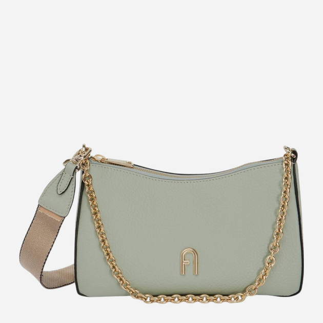 Torebka bagietka damska mała Furla Primula Mini WB00903BX12322021S90 Zielona (800070302230) - obraz 1