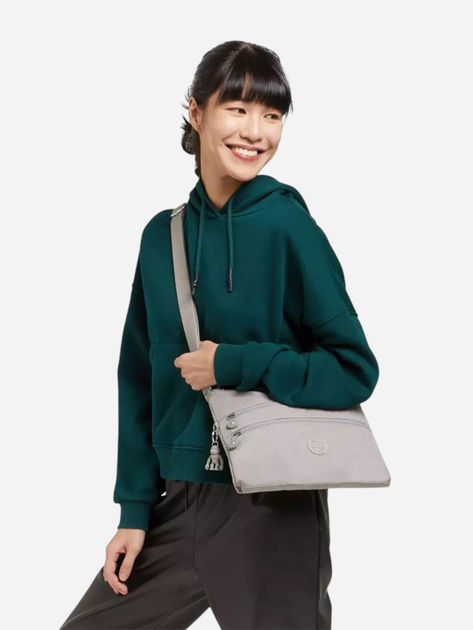 Torebka crossbody damska Kipling Alvar KPK1333589L1001 Szara (800070256711) - obraz 2