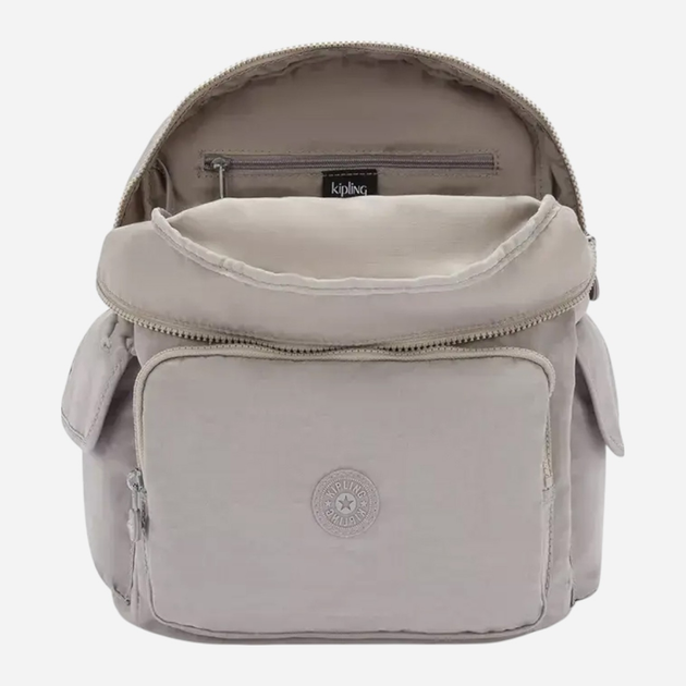 Plecak damski 21.4L Kipling City Pack KPK1214789L1001 Szary (800070256690) - obraz 4