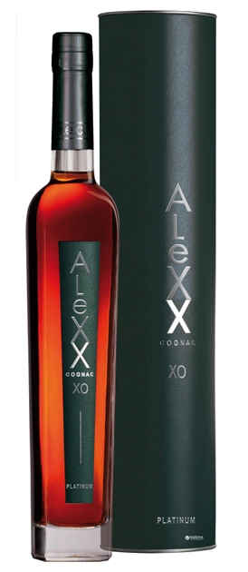 Коньяк AleXX Platinum 0.5 л 40% у подарунковій упаковці (4820000621397_4820000626552) - зображення 1