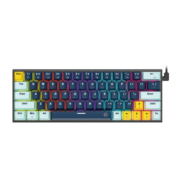 Клавиатура проводная игровая Fantech ATOM63 MK874V2 Red Switch SkyBlue - изображение 3