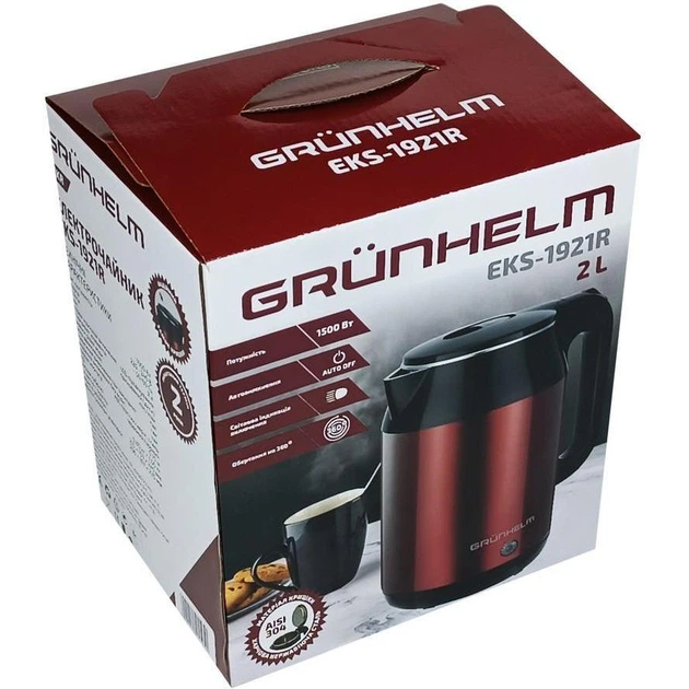 Электрочайник Grunhelm EKS-1921R - изображение 4