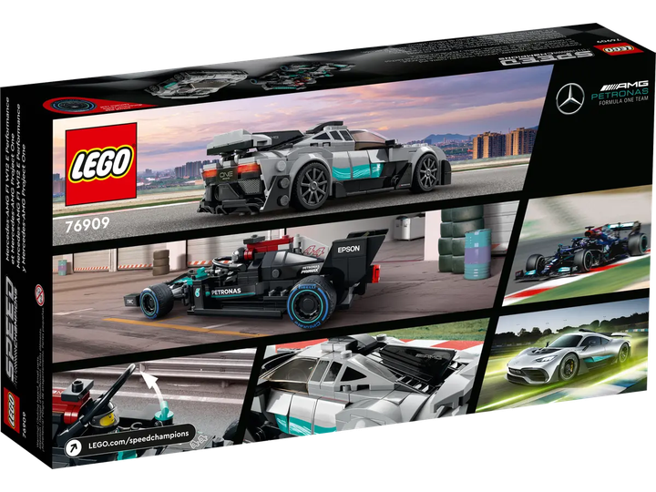 Zestaw klocków LEGO Speed Champions Mercedes-AMG F1 W12 E Performance i Mercedes-AMG ONE 564 elementy (76909) - obraz 10