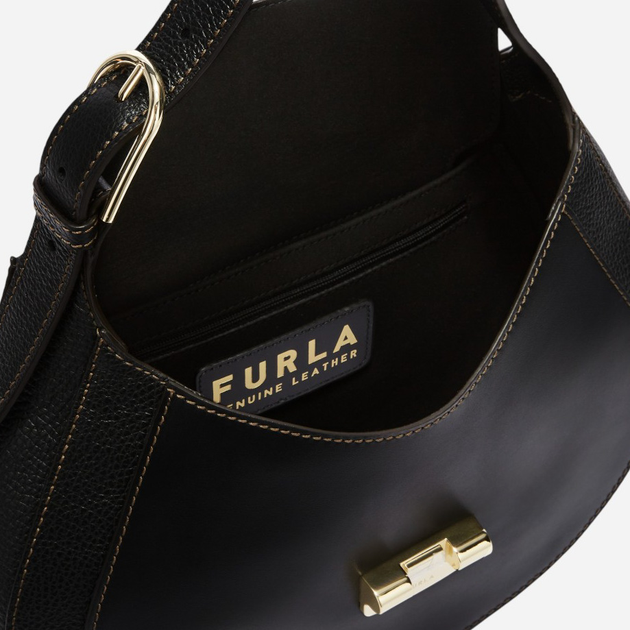 Сумка хобо жіноча шкіряна Furla WB01230BX0053O60001007 Чорна (8050597460260) - зображення 4