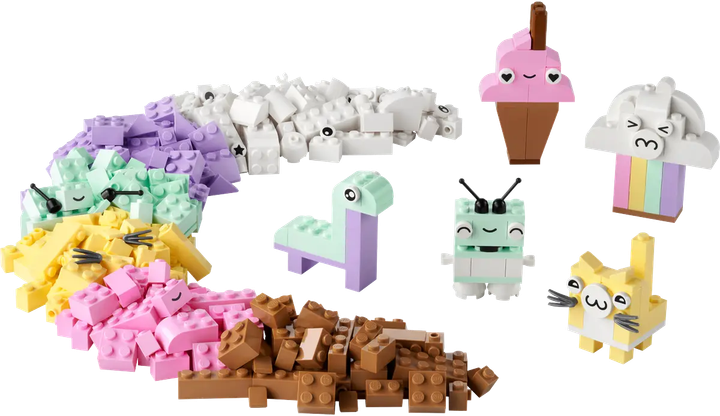 Zestaw klocków LEGO Classic Creative Fun with Pastel Colours 333 elementy (11028) - obraz 2