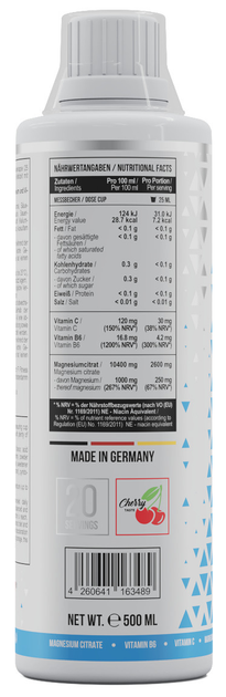 MST Рідкий Магній Цитрат з B6, Magnesium Citrate With B6 - 500мл (4260641163489) - Фото 2 MST Рідкий Магній Цитрат з B6, Magnesium Citrate With B6 - 500мл (4260641163489) - зображення 2