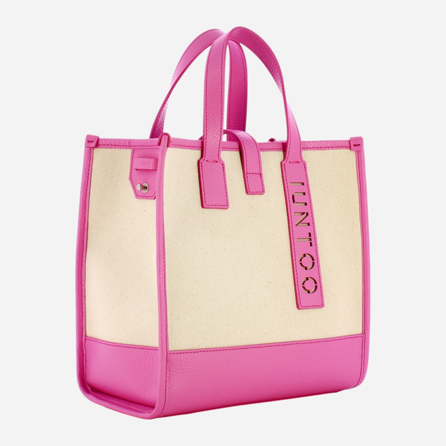 Сумка шопер жіноча IUNTOO 105003-NATURALE/ROSA Рожева (800070318310) - зображення 3