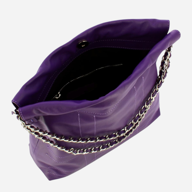 Torebka hobo damska skórzana IUNTOO 114003-VIOLA Fioletowa (800070310049) - obraz 4